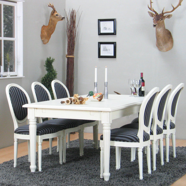 Rosalind Wheeler Essgruppe Zosia mit ausziehbarem Tisch und 6 Stühlen